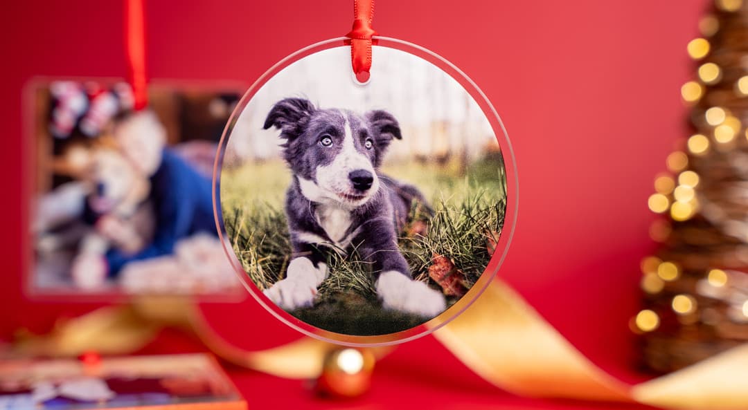 Personalized Circle Jumbo Photo Ornament